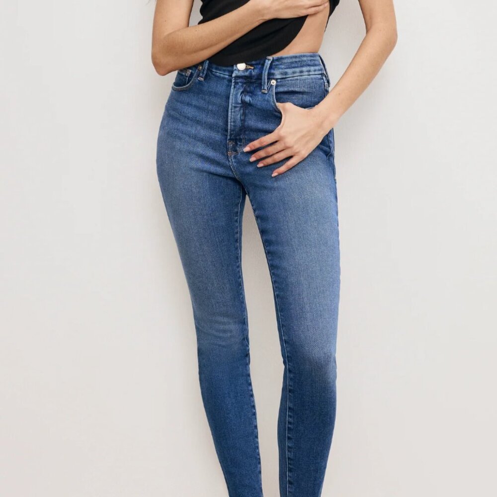 Good American Jeans | GOOD WAIST SKINNY COMPRESSION JEANS | BLUE629